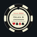 Casino Zwart Wit Poker Chips Las Vegas Bruiloft Bedankjes Labels<br><div class="desc">Trouwen in Las Vegas of een andere leuke casino stad? Deze witte en zwarte gunsttags zouden een perfecte aanvulling zijn op de gunsten van uw gast. Personaliseer uw ontwerp met uw namen in het zwart in het midden,  en een trouwdatum,  dank u,  enz. in het rood bovenop.</div>