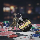 Casinobord met neonstippenletters sleutelhanger
