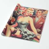  casinoillustratie cadeaupapier (Uitgerold)