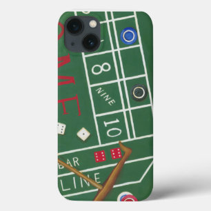 Casinokraps-tafel met fiches en dobbelstenen Case-Mate iPhone case