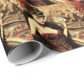  casinomeisje cadeaupapier (Rol Hoek)