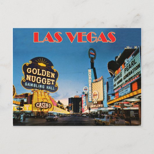 Casinos in Las Vegas Briefkaart (Voorkant)