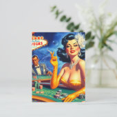  casinovrouw briefkaart (Staand voorkant)