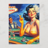  casinovrouw briefkaart (Voorkant)