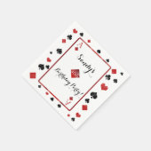 Casio/Vegas stijl verjaardagsservetten Servetten (Hoek)