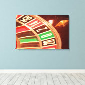 Casisno Roulette Wheel Canvas Afdruk (Insitu (Houten vloer))