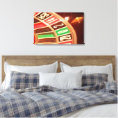 Casisno Roulette Wheel Canvas Afdruk (Insitu (Slaapkamer))