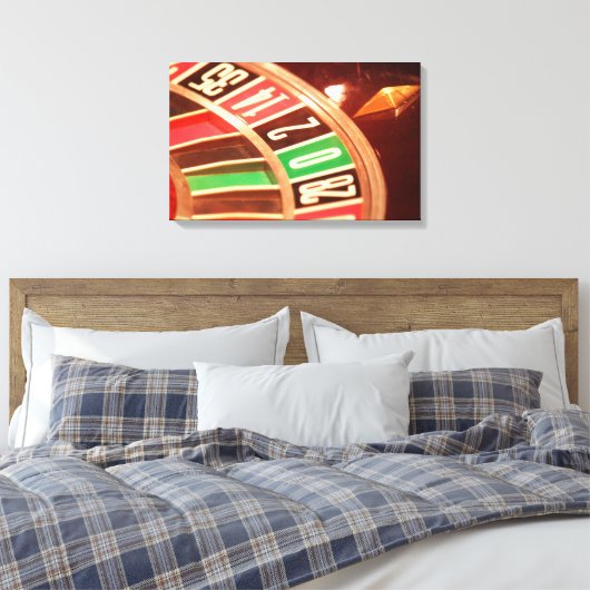Casisno Roulette Wheel Canvas Afdruk (Insitu (Slaapkamer))