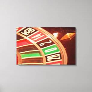 Casisno Roulette Wheel Canvas Afdruk