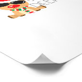 Casj Boys Unisex Adults Reindeer Small Short Sleev Poster (Hoek)