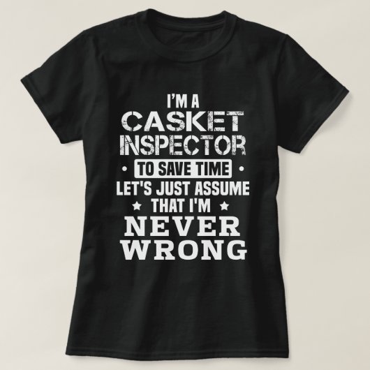 Casket Inspector T-shirt (Design voorkant)