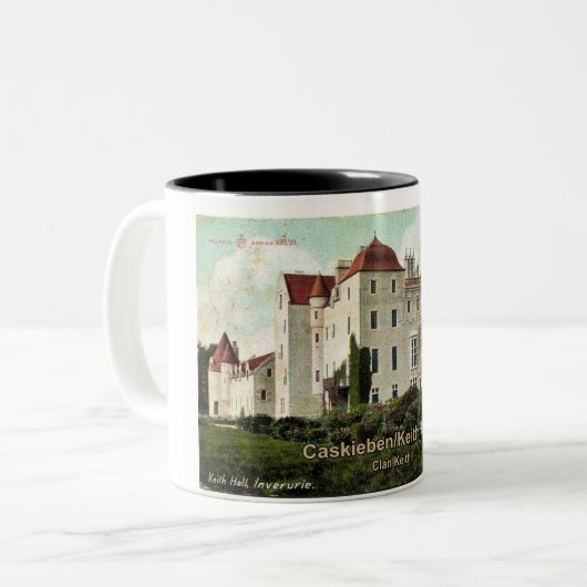 Caskieben/Keith Hall - Clan Keith Tweekleurige Koffiemok (Voorkant links)