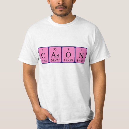 Cason Periodiek shirt van de lijstnaam (Voorkant)