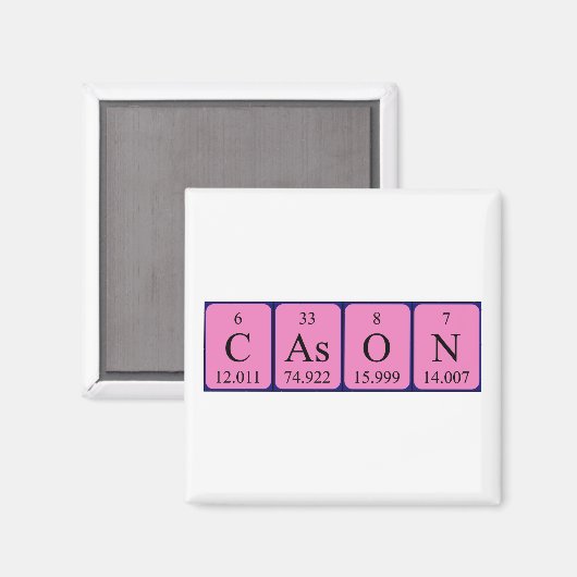 Cason Periostabel Naam magneet (Voorkant / Achterkant)