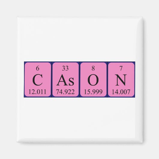 Cason Periostabel Naam magneet (Voorkant)