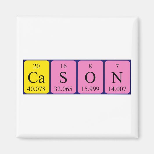 Cason Periostabel Naam magneet (Voorkant)