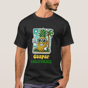 Caspar California CA Schattige Beach Ananas Duimen T-shirt