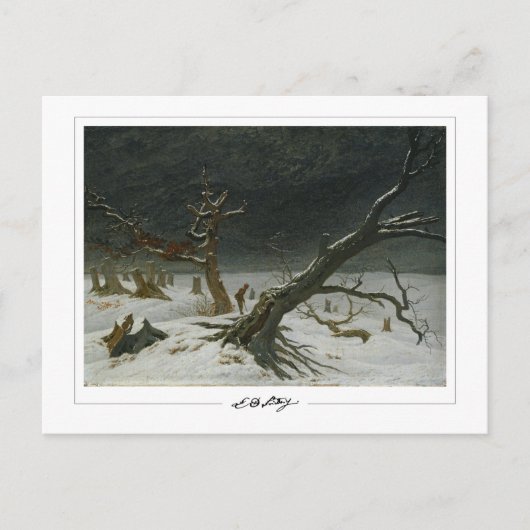Caspar David Friedrich #128 - Kunstpostkaart Briefkaart (Voorkant)