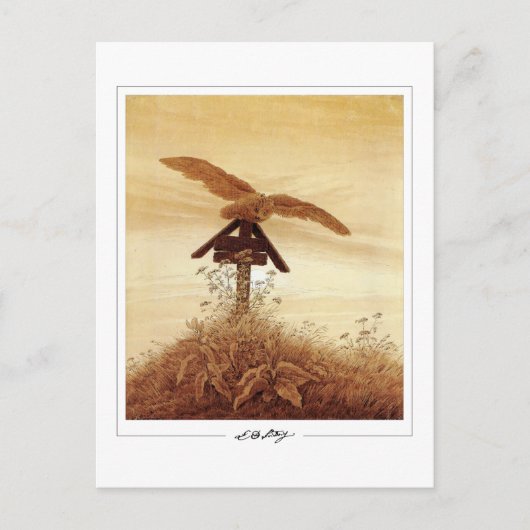 Caspar David Friedrich #131 - Kunstposter Briefkaart (Voorkant)