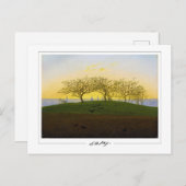 Caspar David Friedrich #137 - Kunstposter Briefkaart (Voorkant / Achterkant)