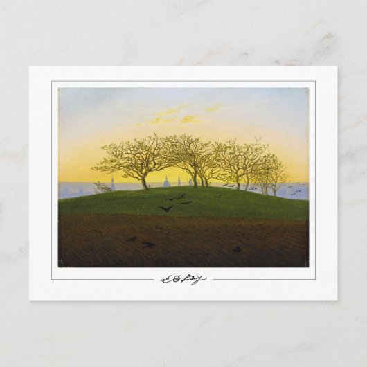 Caspar David Friedrich #137 - Kunstposter Briefkaart (Voorkant)