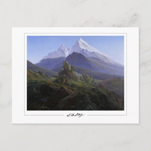 Caspar David Friedrich #140 - Kunstpostkaart Briefkaart (Voorkant)