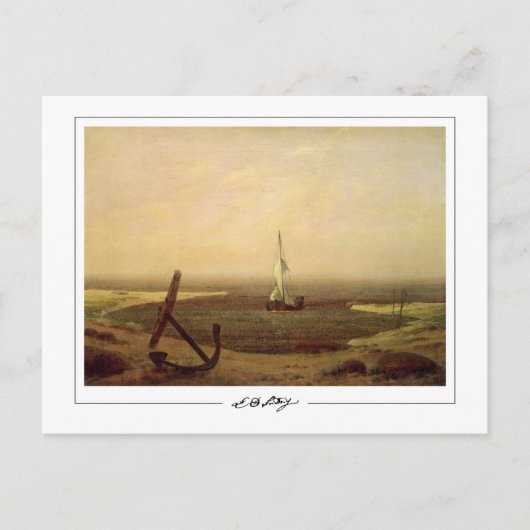 Caspar David Friedrich #150 - Kunstposter Briefkaart (Voorkant)
