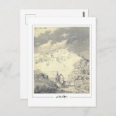 Caspar David Friedrich #162 - Kunstmatig Briefkaar Briefkaart (Voorkant / Achterkant)