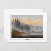 Caspar David Friedrich #16 - Kunstmatig Briefkaart (Voorkant / Achterkant)