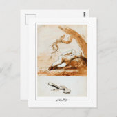 Caspar David Friedrich #201 - Kunstmatig Briefkaar Briefkaart (Voorkant / Achterkant)