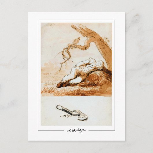 Caspar David Friedrich #201 - Kunstposter Briefkaart (Voorkant)