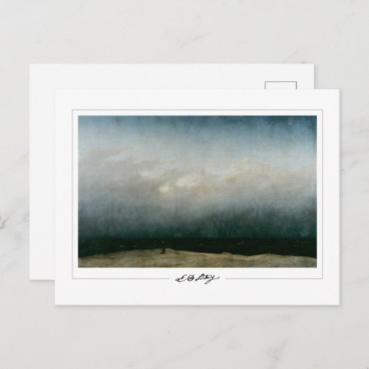 Caspar David Friedrich #20 - Kunstmatig Briefkaart (Voorkant / Achterkant)
