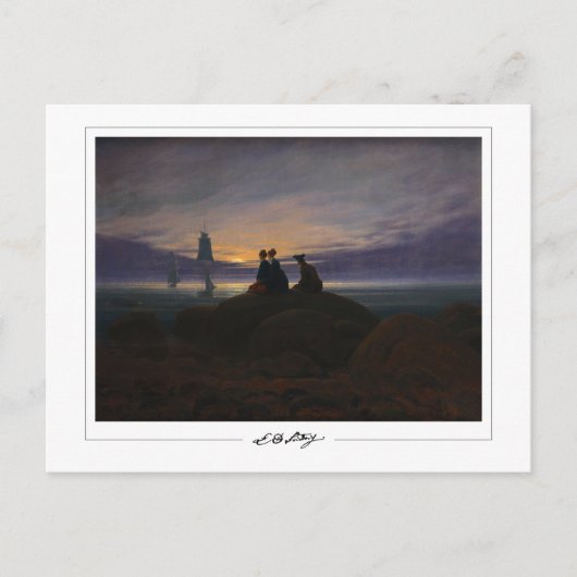 Caspar David Friedrich #22 - Kunstkaart Briefkaart (Voorkant)