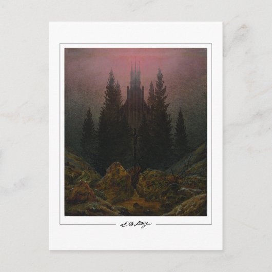 Caspar David Friedrich #3 - Kunstpostkaart Briefkaart (Voorkant)