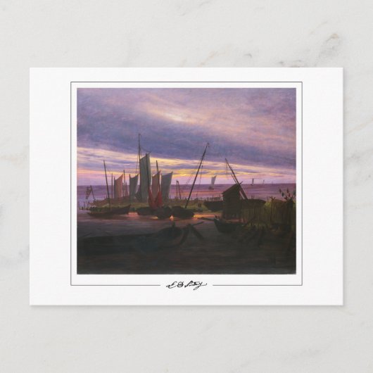 Caspar David Friedrich #55 - Kunstposter Briefkaart (Voorkant)