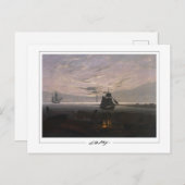 Caspar David Friedrich #59 - Kunstposter Briefkaart (Voorkant / Achterkant)