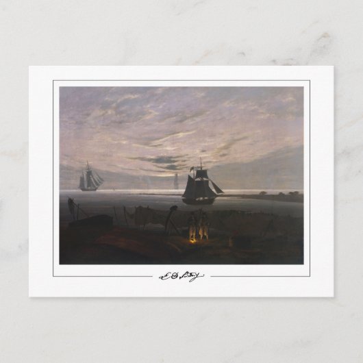 Caspar David Friedrich #59 - Kunstposter Briefkaart (Voorkant)