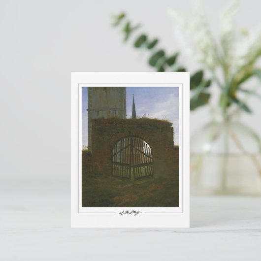 Caspar David Friedrich #62 - Kunstmatig Briefkaart (Staand voorkant)