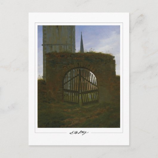 Caspar David Friedrich #62 - Kunstposter Briefkaart (Voorkant)