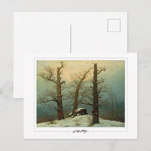 Caspar David Friedrich #6 - Fine Art Briefkaart (Voorkant / Achterkant)