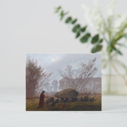Caspar David Friedrich A Walk in Dusk Briefkaart (Staand voorkant)