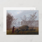 Caspar David Friedrich A Walk in Dusk Briefkaart (Voorkant / Achterkant)