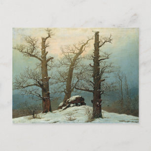 Caspar David Friedrich Cairn in Snow Briefkaart