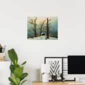 Caspar David Friedrich Cairn in Snow Poster (Thuiskantoor)