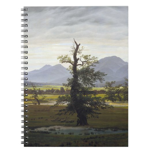 Caspar David Friedrich - De eenzame boom Notitieboek (Voorkant)