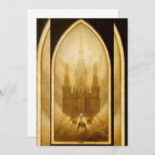 Caspar David Friedrich - De kathedraal Kaart (Voorkant / Achterkant)