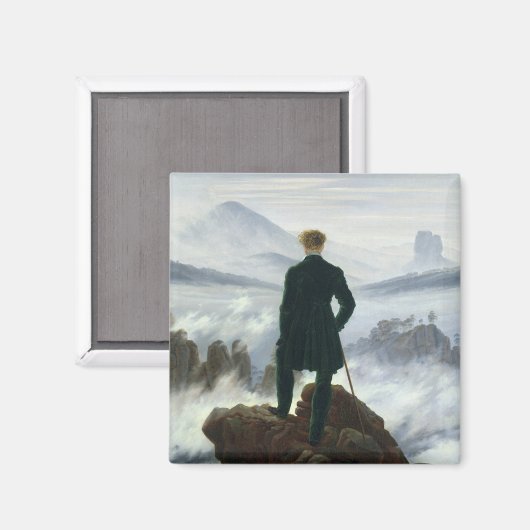 Caspar David Friedrich - De Zwerver Magneet (Voorkant / Achterkant)