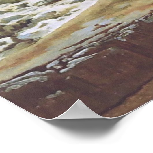 Caspar David Friedrich - Het Polaire Zee 1824 Post Poster (Hoek)