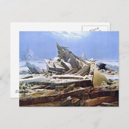 CASPAR DAVID FRIEDRICH - Het zee van ijs 1824 Briefkaart (Voorkant / Achterkant)