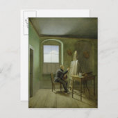 Caspar David Friedrich in zijn studio, 1811 Briefkaart (Voorkant / Achterkant)